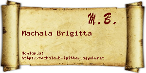 Machala Brigitta névjegykártya
